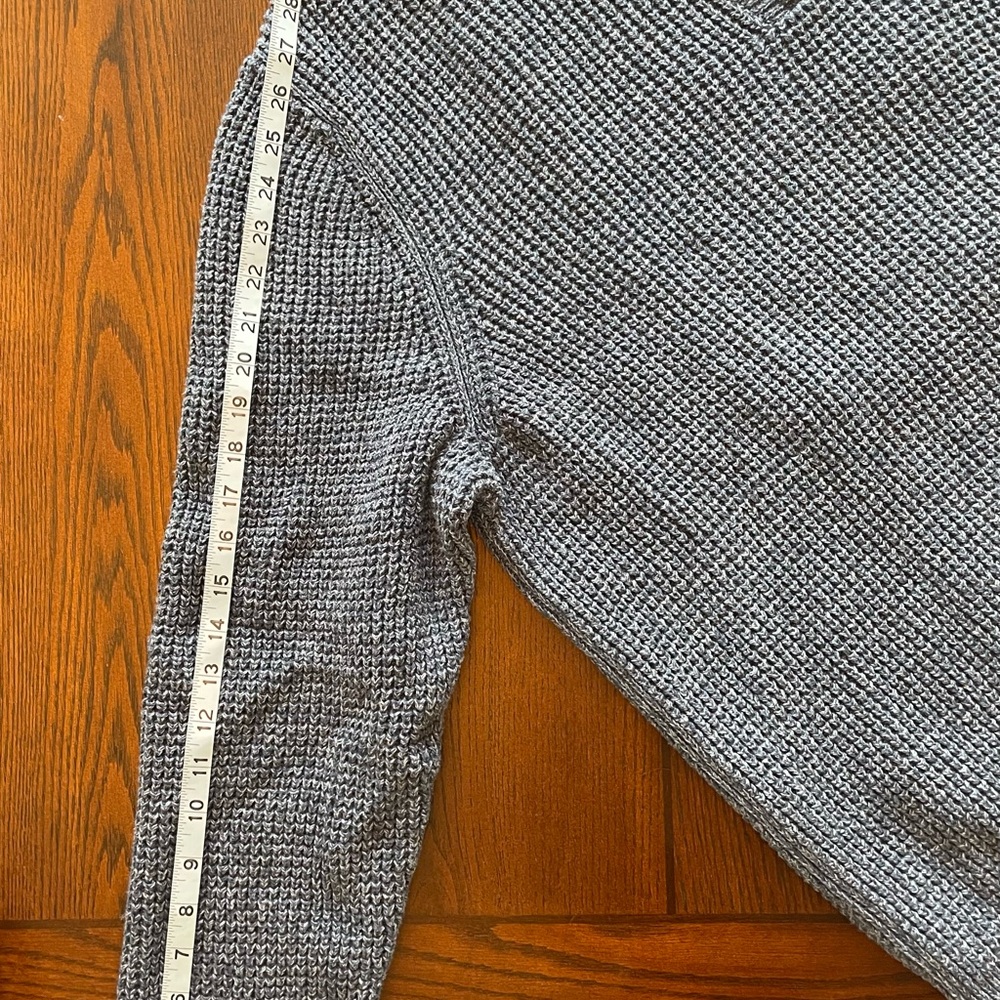 Men’s LL Bean Organic Cotton Waffle Sweater 1/4 Zip 3XL Washed Worn Once - Picture 10 of 11